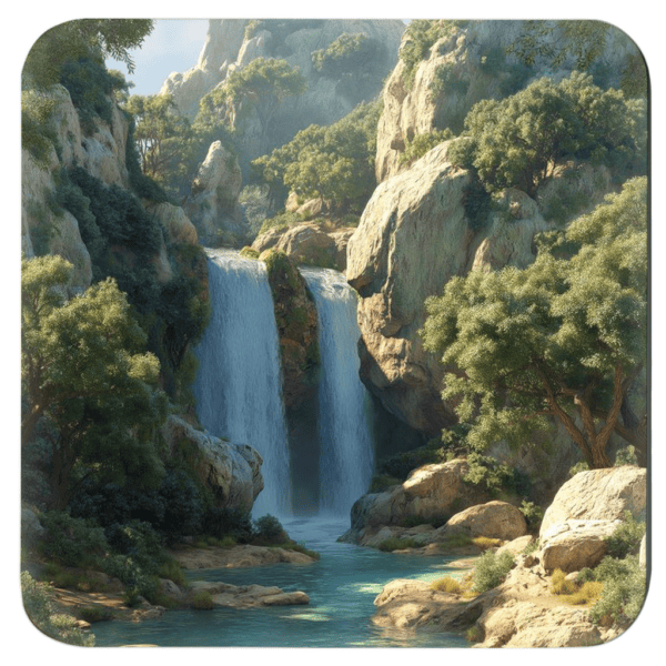 Image of a waterfall in nature.