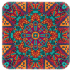 Colorful mandala design in orange, purple and turquoise colors.