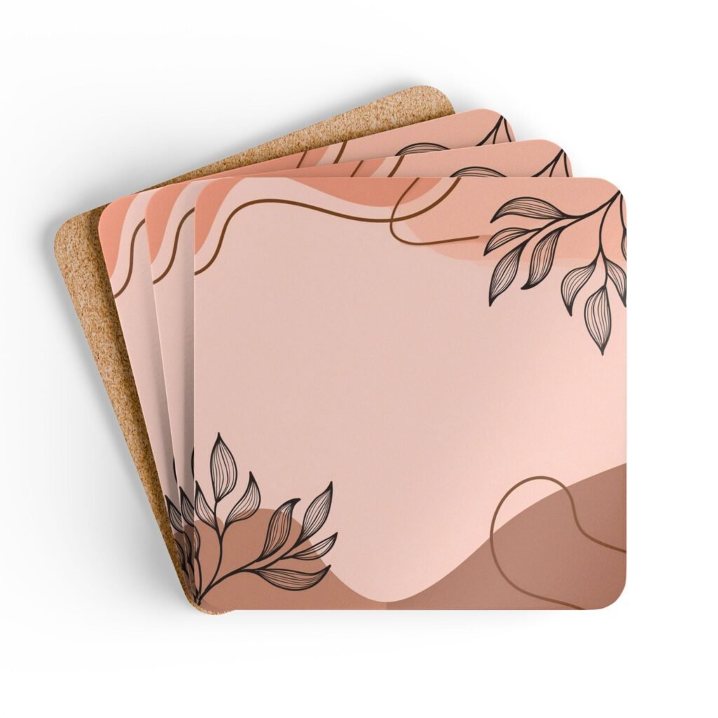 Neutral Botanical Coasters