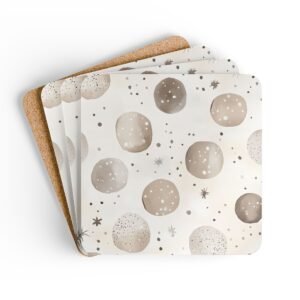 Neutral Dot Pattern Coasters