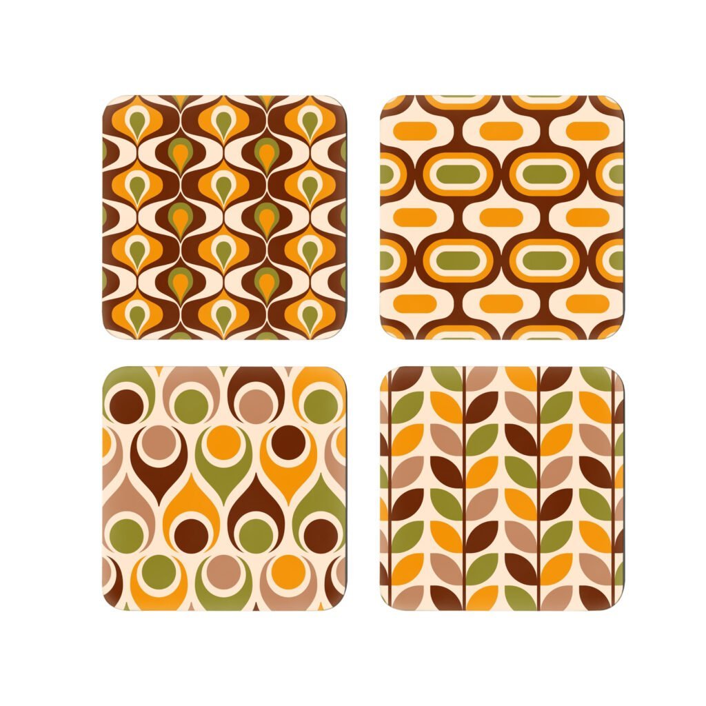 Mid Century Mod Shapes Coasters